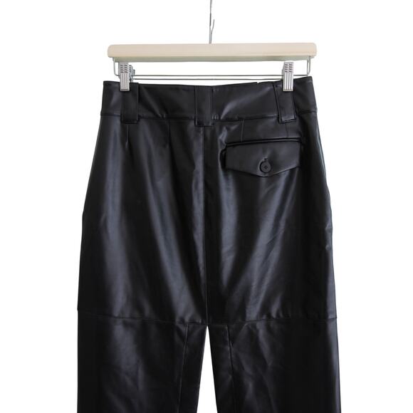 Helsa Studio Waterbased Faux Leather Maxi Skirt Black NWT Small Revolve - Picture 8 of 10